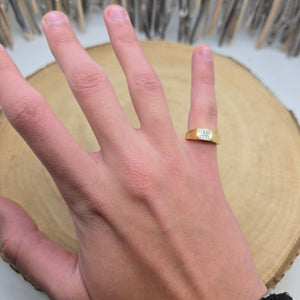 Bague en Or 18K avec 5 diamants - T 49