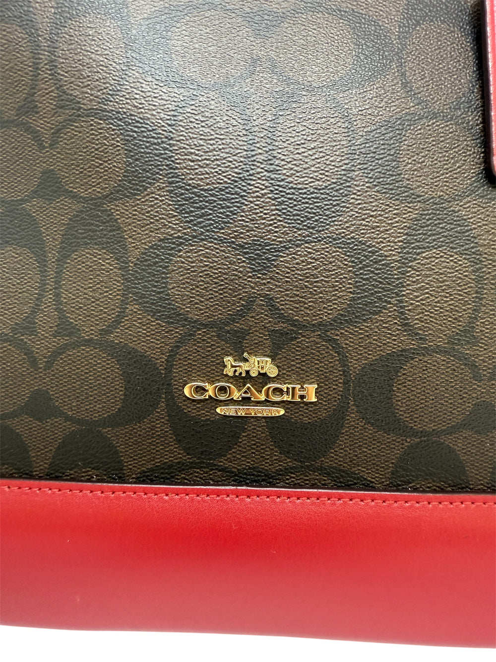 Sac à main Coach Sierra marron/rose, état impeccable