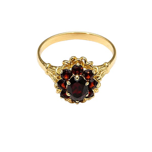 Bague Marguerite en Or Jaune 18 K - Taille 60 - 4.43 G