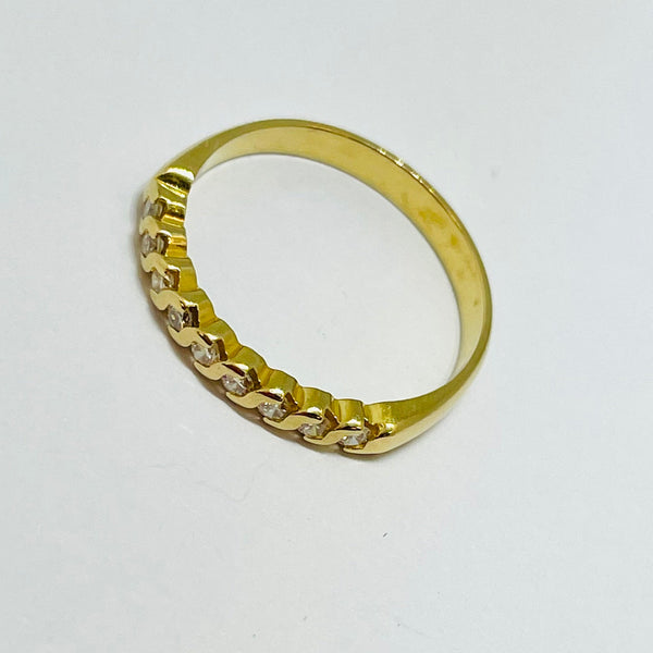 Bague en Or Jaune 18K - Taille 50 - 1.95 G