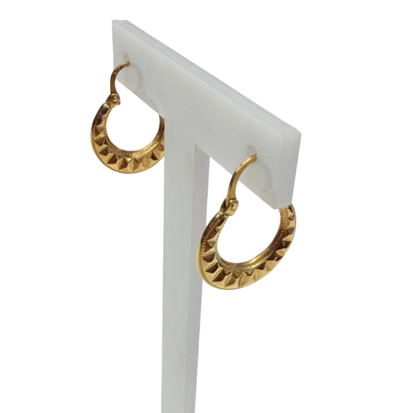 Boucle d'oreilles en Or Jaune 18K - 1.29G
