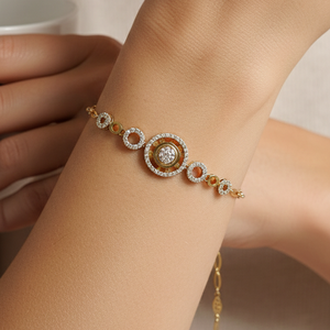 Bracelet Manchette Or Jaune 18K - 5.21G