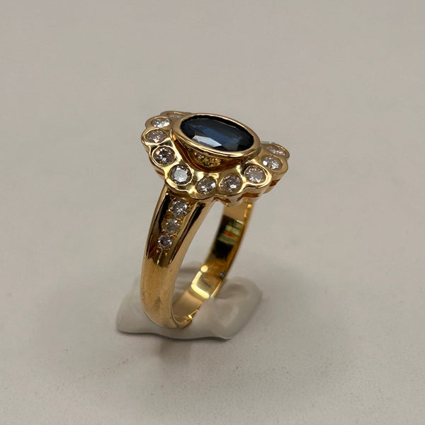 Bague en Or Jaune 18K Taille-54
