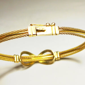 Bracelet Jonc Fantaisie en Or Jaune 18k 10.74 Grs