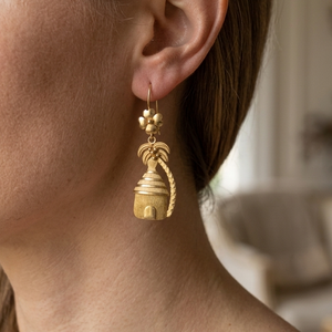Boucles d'oreilles pendantes en or jaune 18k - 8.39 G