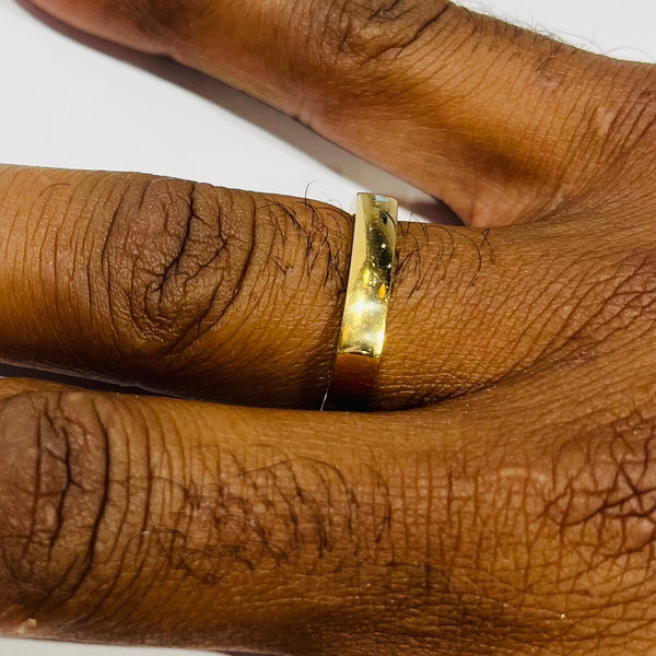 Bague Chevalière en Or Jaune 18K