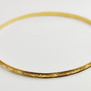 Bracelet jonc en Or Jaune 18K  5.84 Grs