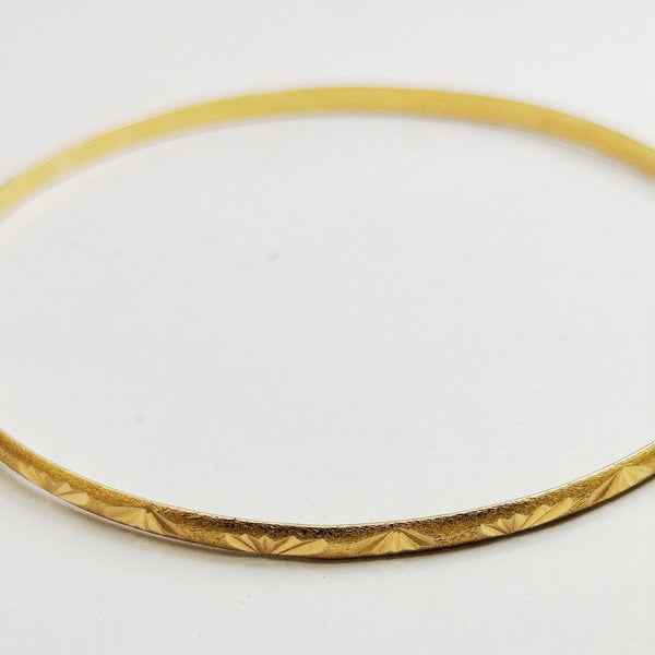 Bracelet jonc en Or Jaune 18K  5.84 Grs