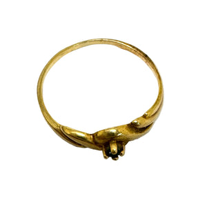 Bague Solitaire en Or Jaune 18k - 1.17 G