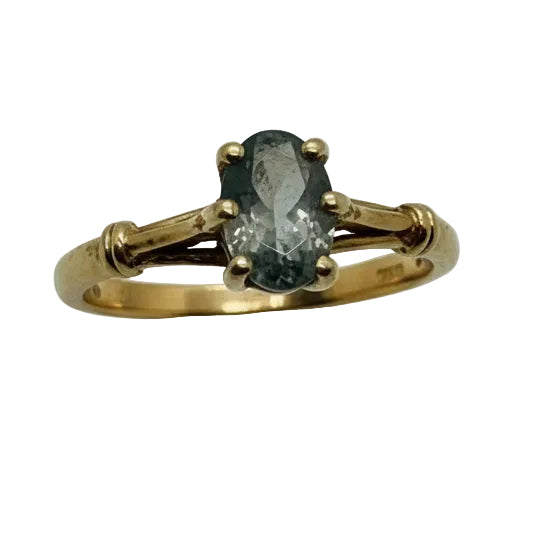 Solitaire en Or Jaune 18 K - Taille 51 - 1.2 G