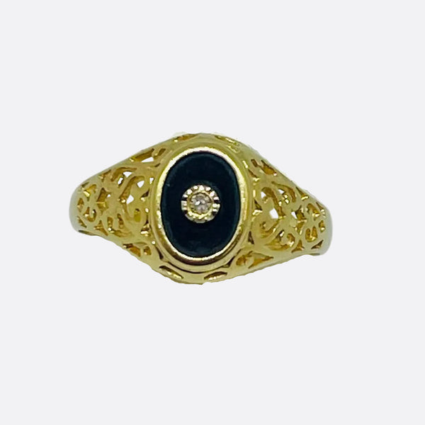 Chevalière en Or jaune 18K - Taille 51 - 2.07g