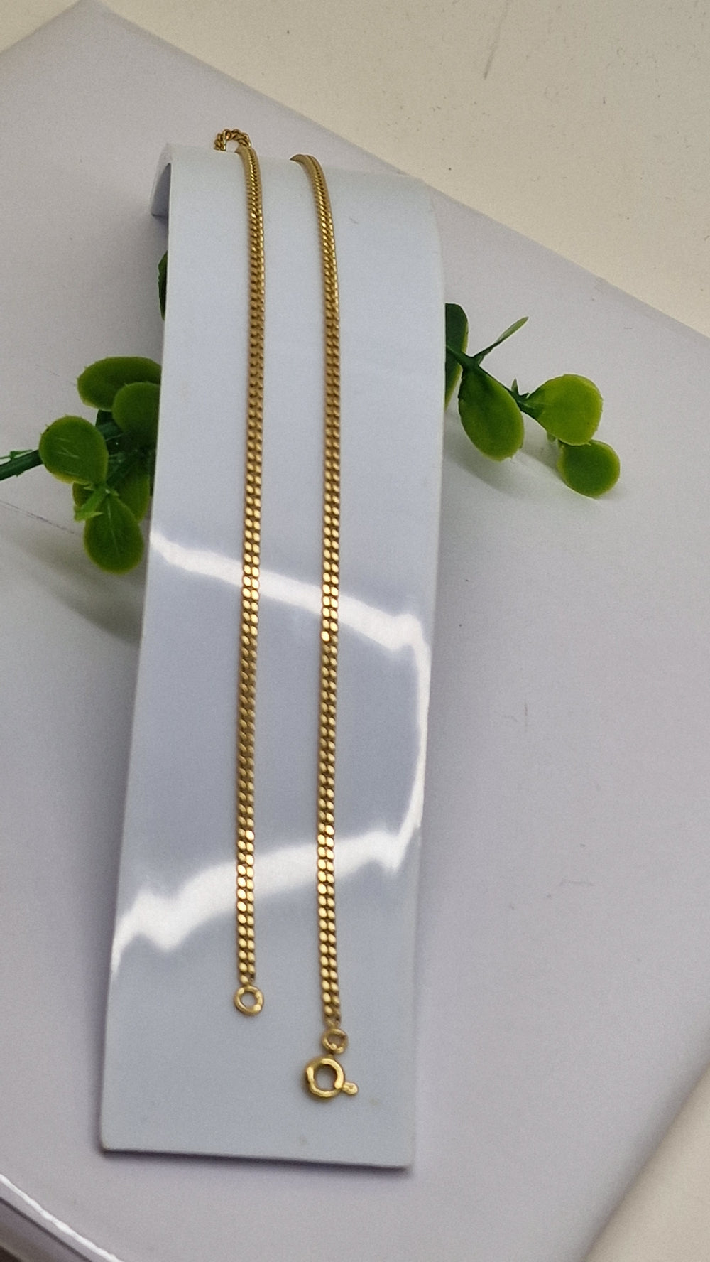 Collier Princesse en Or Jaune 18 carats, Maille Gourmette - 8.16 Grs