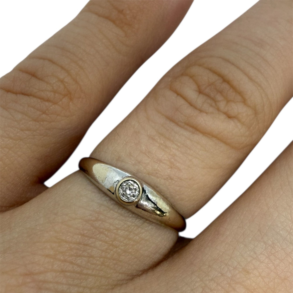 Bague en Or Blanc 18 Carats – Solitaire Diamant