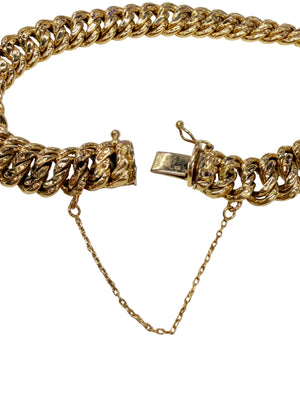 Bracelet en or jaune 750/1000 - Maille Américaine