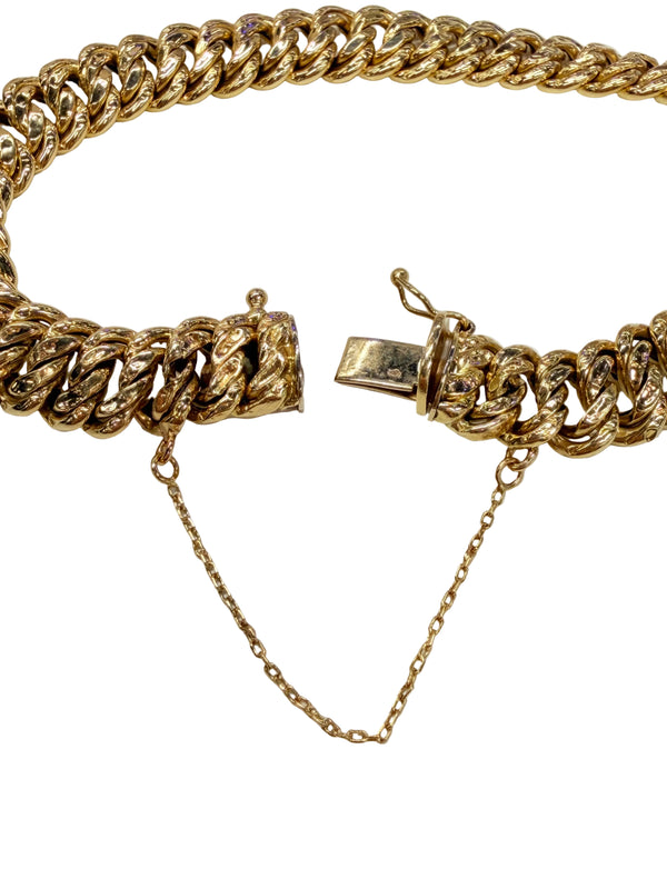 Bracelet en or jaune 750/1000 - Maille Américaine