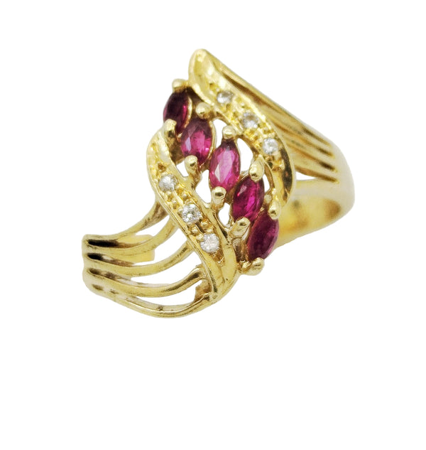 Bague en Or Jaune 18K - Taille 53