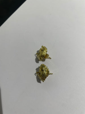 Boucles d'oreilles en or jaune 18K 8.20 Grs