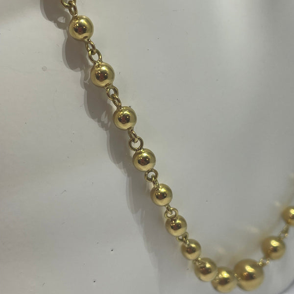 Collier Ras du Cou en Or Jaune 18K - 16.37g