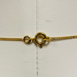 Collier Ras du Cou en Or Jaune 18K motif à coeur