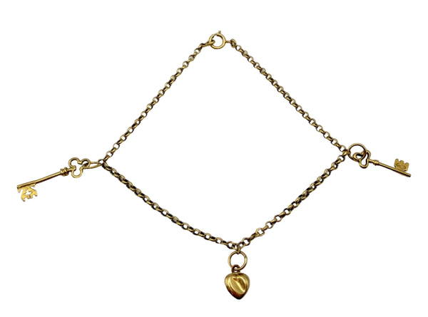 Bracelet fantaisie en or jaune 18K - 2.28 Grs
