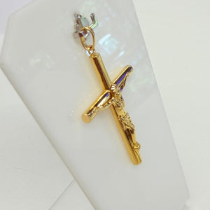Pendentif Croix en Or Jaune 22K