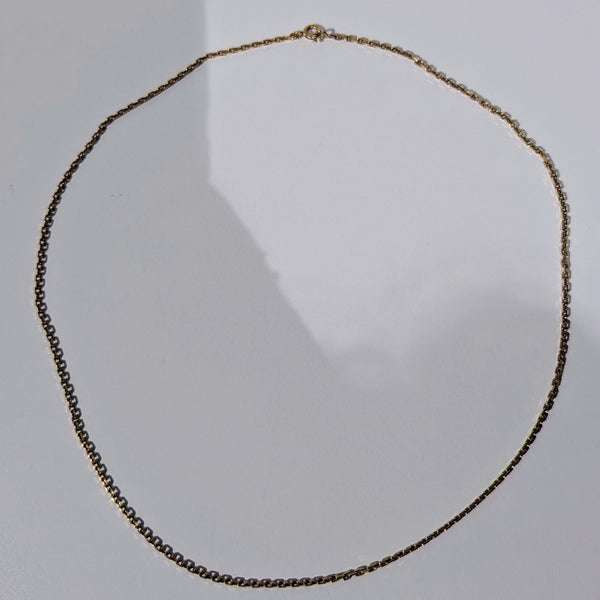 Collier Princesse Or Jaune 18K Lg 50cm maille Froçat