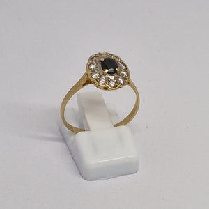 Bague Marguerite en Or Jaune 18K - Taille 58