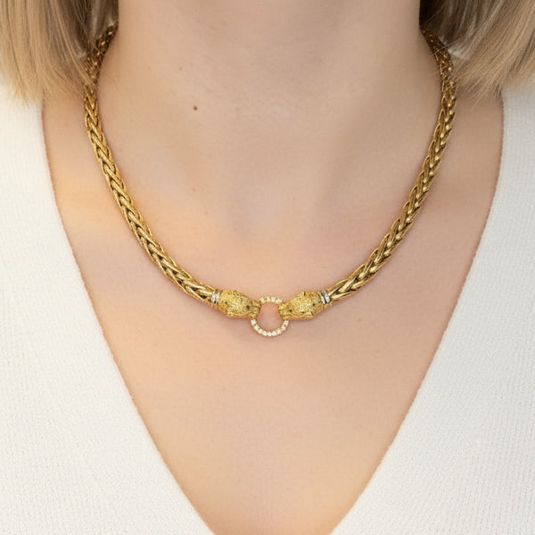 Collier Ras du Cou en Or Jaune 18 K - 36.89 G