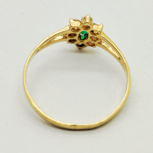 Bague en Or jaune 18K - Taille 56 - 1.60G