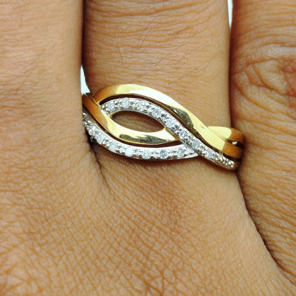 Bague en Or jaune 18K - Taille 55 - 2.33G