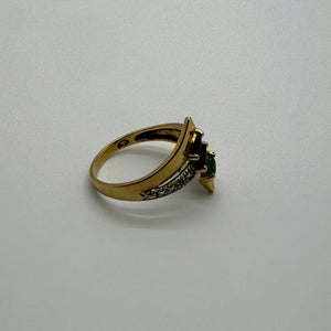 Bague Solitaire en Or Jaune 18K - Taille 54