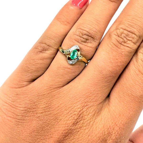 Bague Or Jaune et Blanc  18K 130 Grs - Taille 55