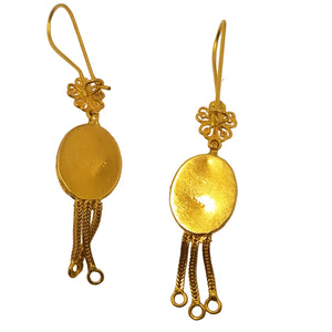 Boucles d'oreilles Dormeuses en Or Jaune 21 Carats