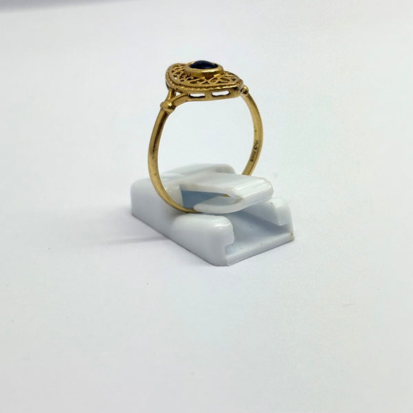 Bague Marquise en Or Jaune 18 Carats