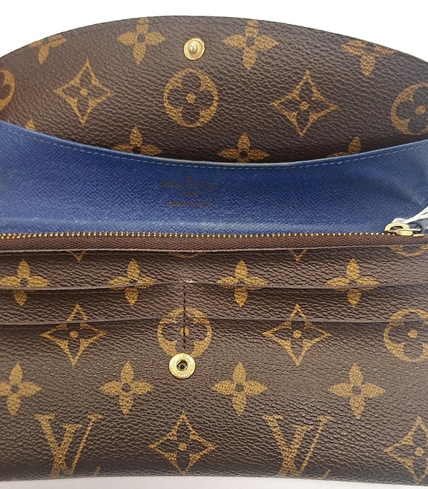 Portefeuille Louis Vuitton Modèle Emilie en Toile Monogram Marron