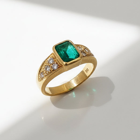 Bague en Or Jaune 18 K - Taille 54