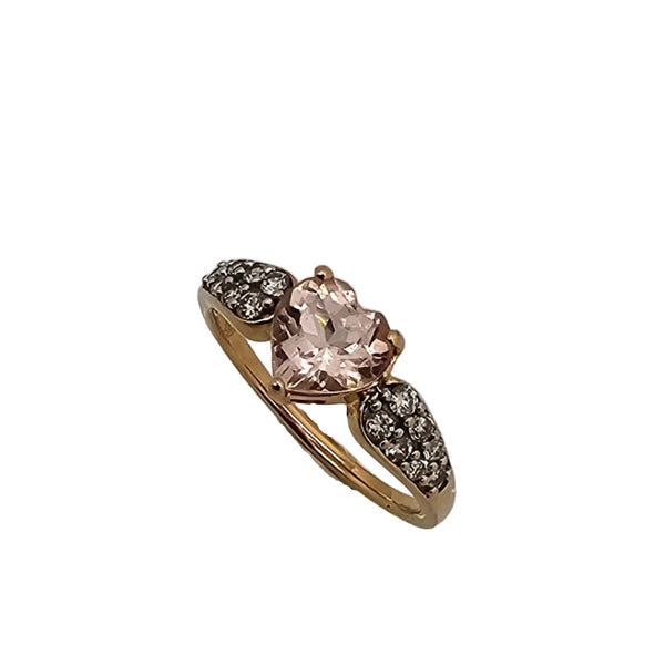 Bague Demi Tour en Or Jaune 18K - 2.5 G Taille 54 avec Oxyde de Zircon