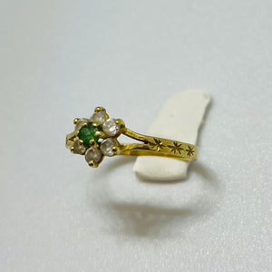 Bague Marguerite en Or Jaune 18K Taille-54