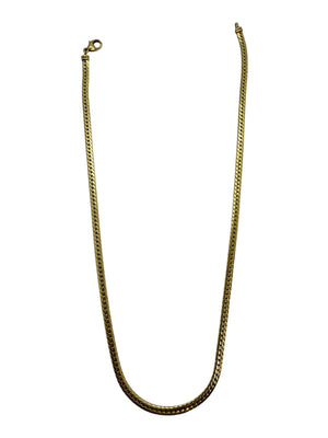 Collier Ras du Cou Maille Anglaise en Or Jaune 18K 9.98 Grs