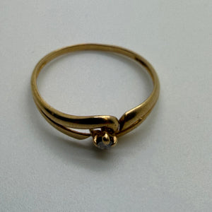 Bague en Or Jaune 18K - Taille: 52