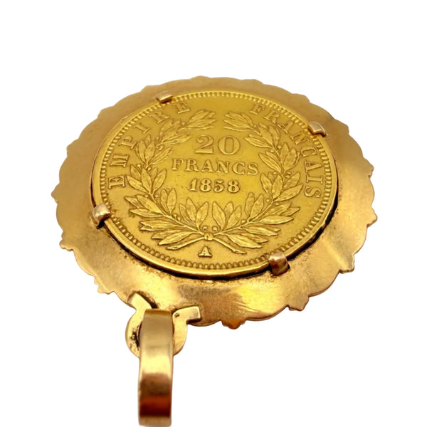 Pendentif Or Jaune - Porte Pièce 20 Francs 18K - 9.25 G