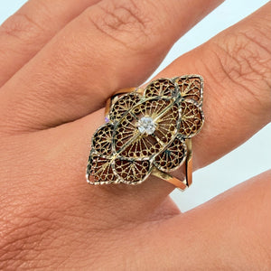 Bague en Or Jaune 18k - Taille 62