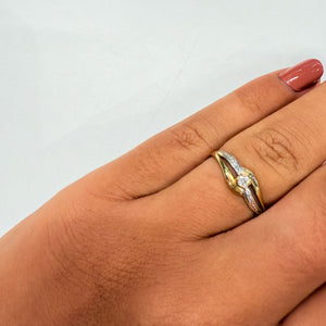 Bague en or 18k et zirconium Taille-52