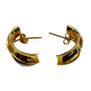 Boucles d'oreilles en Or jaune 18K - 2.72G