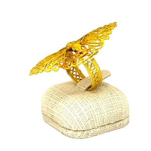 Bague ancienne en Or Jaune 18K - 6.13Grs - T60