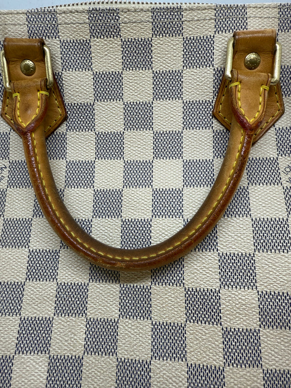 Louis Vuitton Speedy 30 Damier blanc avec porte monnaie