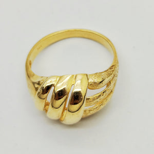 Bague en Or Jaune 18K - Taille 54 - 3.59g