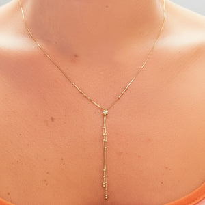 Collier cravate en or jaune 18k - 3.97 G