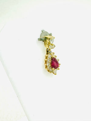 Pendentif avec Rubis et Oxydes