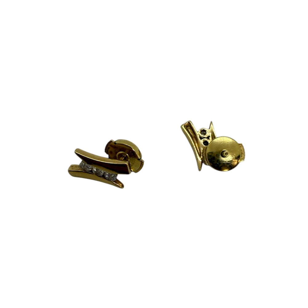 Boucles d'oreilles fantaisie en Or Jaune 18k - 2.13 G